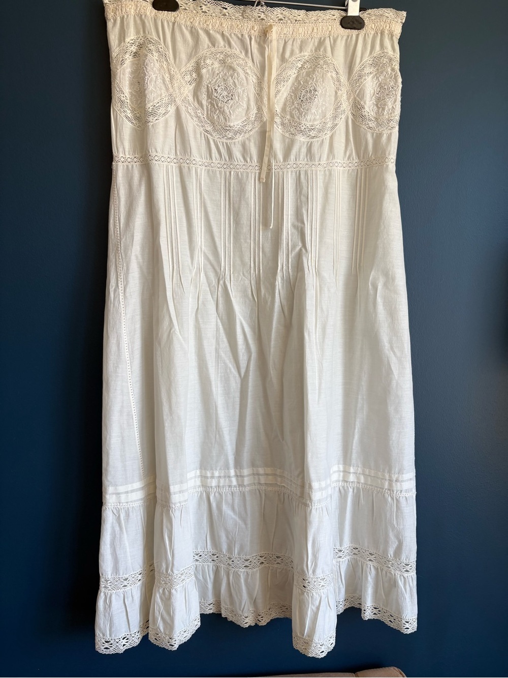 JOIE white boho lace skirt